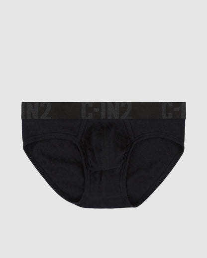 Core Signature Low Rise Brief Black - view 6