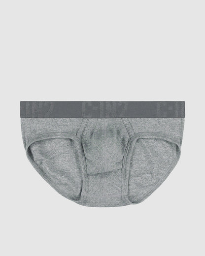 Core Signature Low Rise Brief Grey Heather - view 4