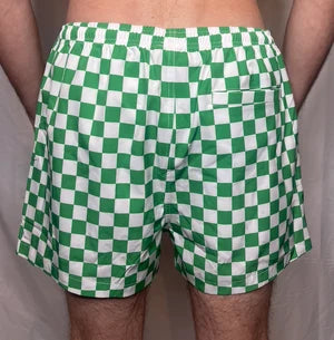 CTS Green And White Checker Swim To Gym Short