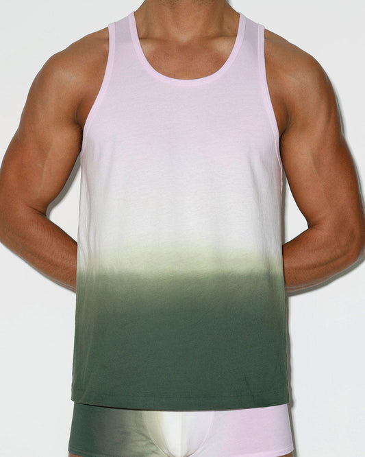 Dip Dye Relaxed Tank Lilac Green - view 2