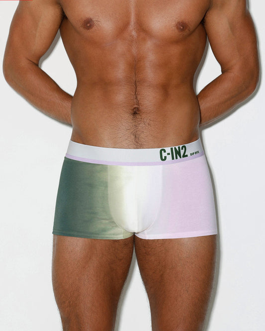 Dip Dye Trunk Lilac Green - front view