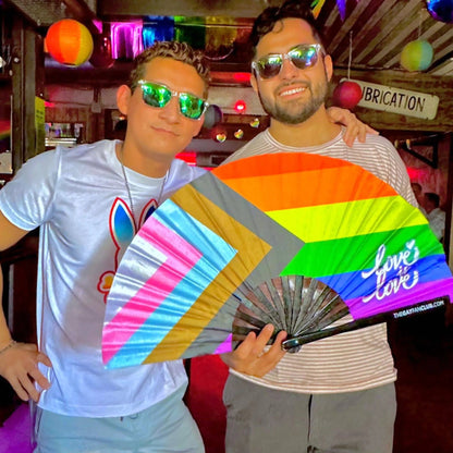 Pride Rainbow Flag Fan
