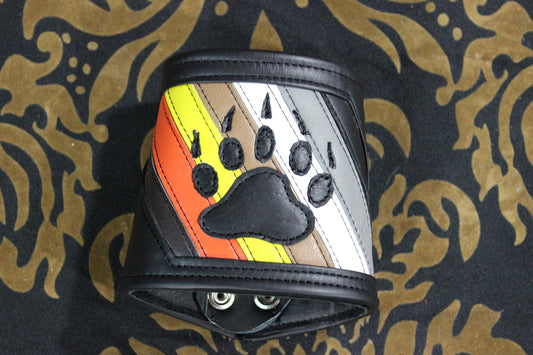 Bear Pride Flag Wrist Wallet (Single) - front view