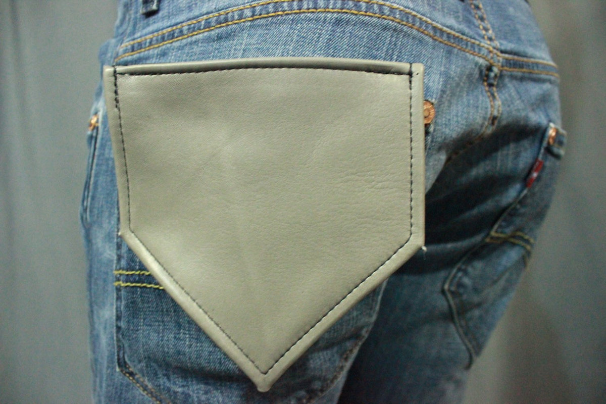 Solid Color Leather Pocket Flag - view 8