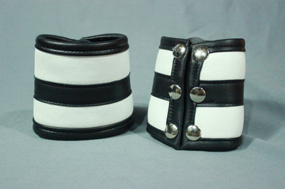 Wrist Bracer Wallet in color, REVERSED pattern. - front view