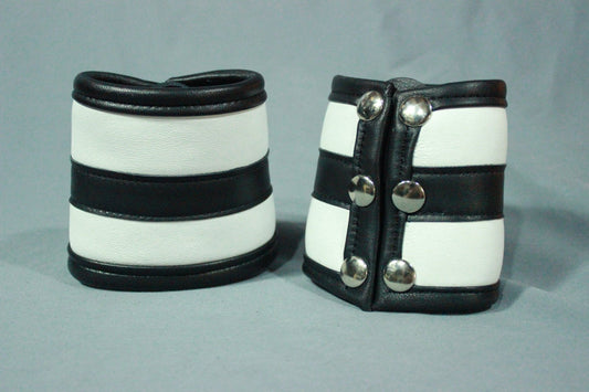 Wrist Bracer Wallet in color, REVERSED pattern. - front view