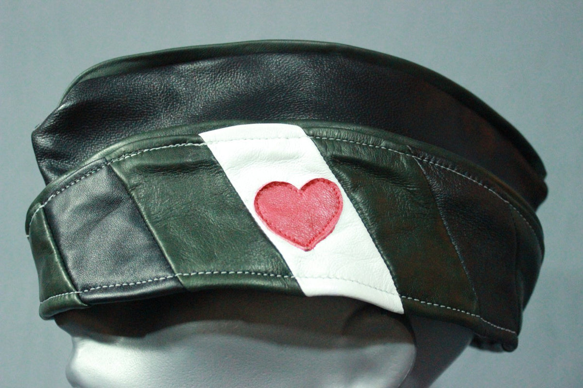 Leather Boy Pride Leather Garrison Cap - front view