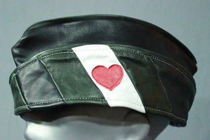 Leather Boy Pride Leather Garrison Cap - front view