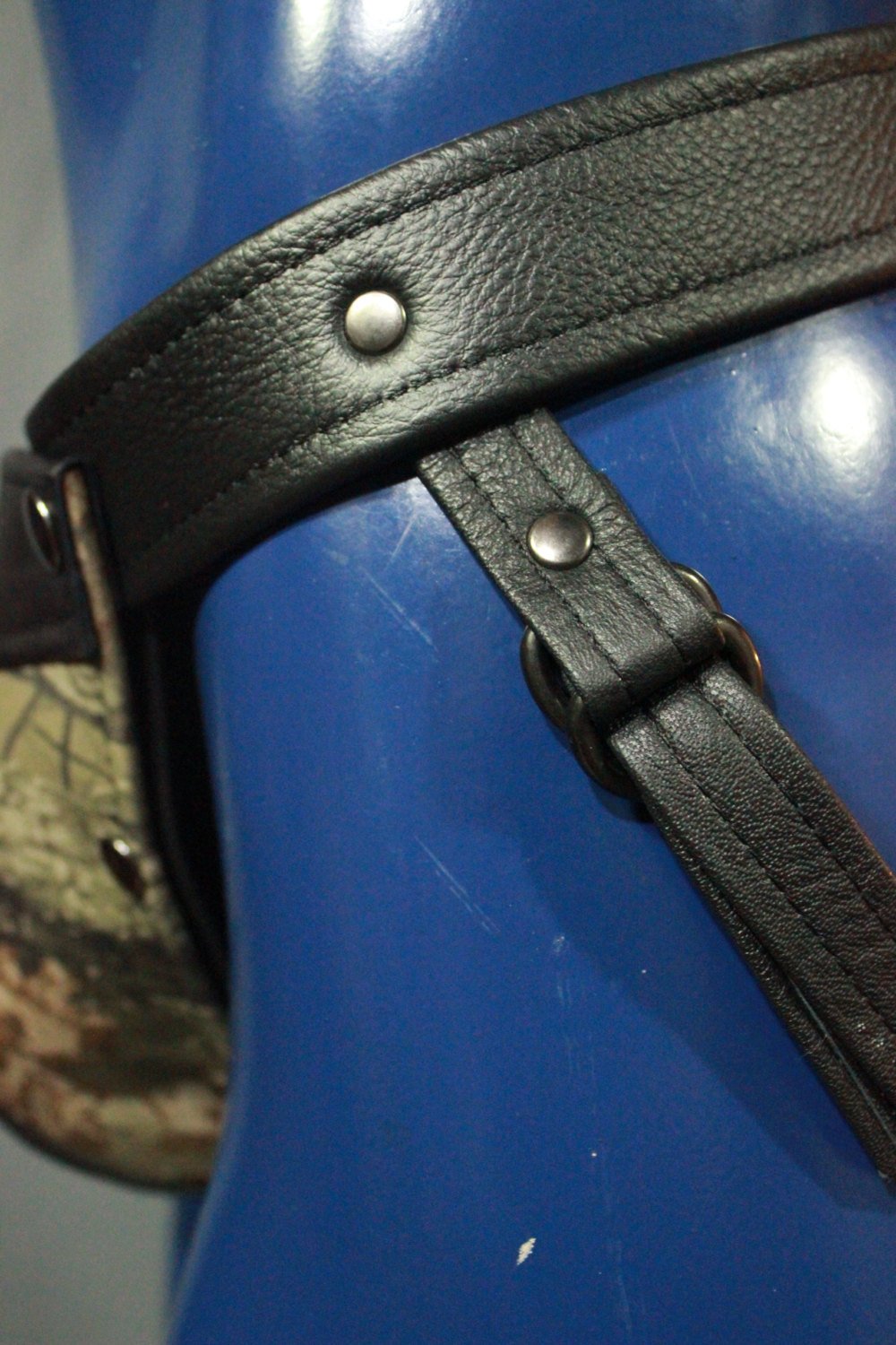Our LIMITED EDITION 'Real Tree' Camo All leather jock with interchangeable codpiece - view 3
