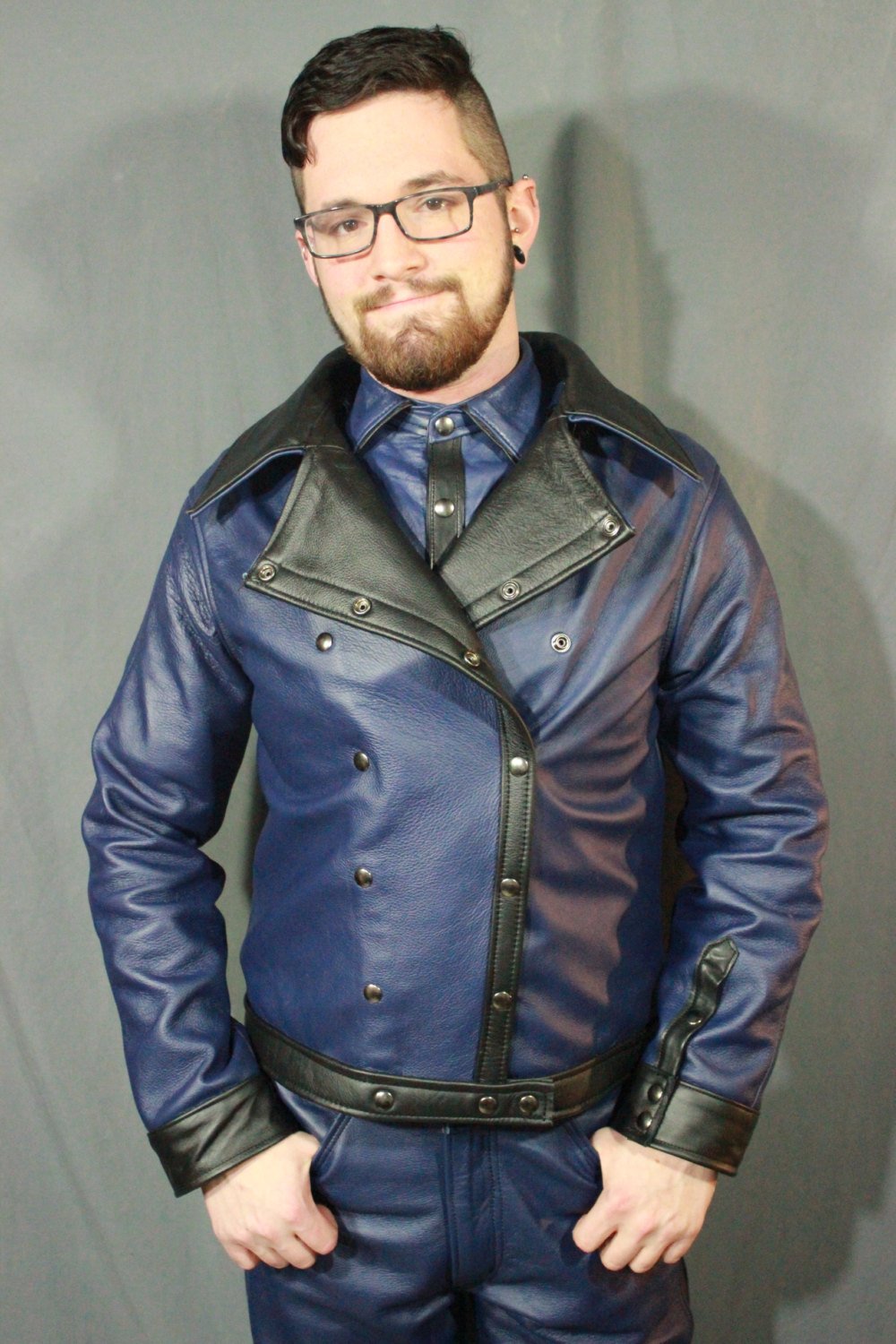 Classic Leather Biker Jacket - view 4
