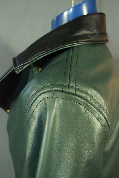 Our Biker Jacket in Forest Green - view 5