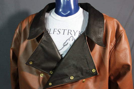 Sir Tom Matt's Collection - Our Biker Jacket in Steampunk Leathers - view 2