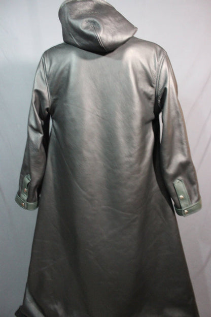 Sir Tom Matt's Collection - Leather Cape with Silk Lining - view 2