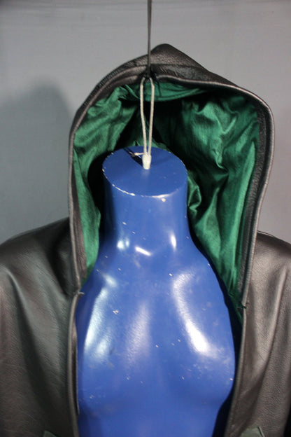 Sir Tom Matt's Collection - Leather Cape with Silk Lining - view 4