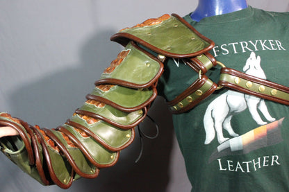 Olive and Cognac Arm Armor - view 4