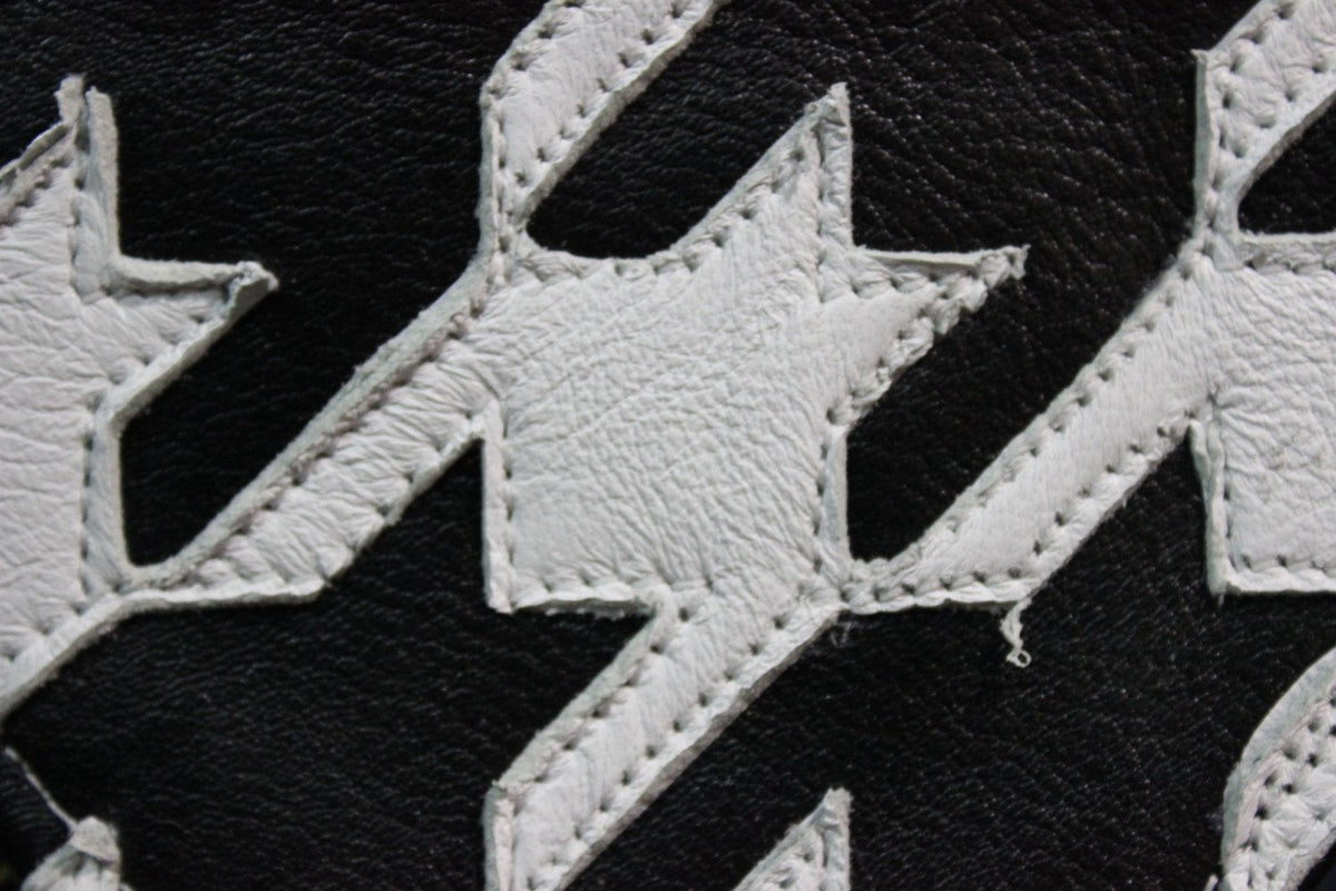 Houndstooth Pocket Flag in Leather - view 4