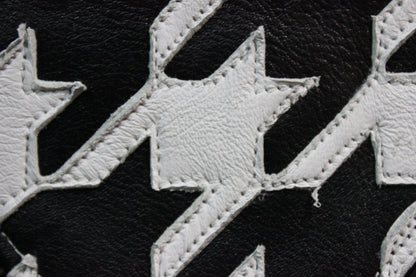 Houndstooth Pocket Flag in Leather - view 4