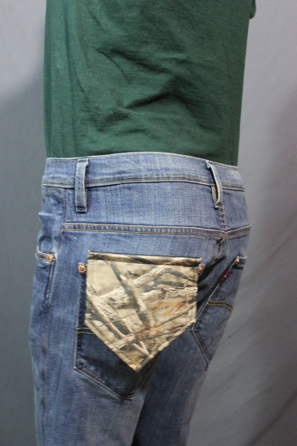 Camo leather pocket flag - Real Tree pattern - view 4