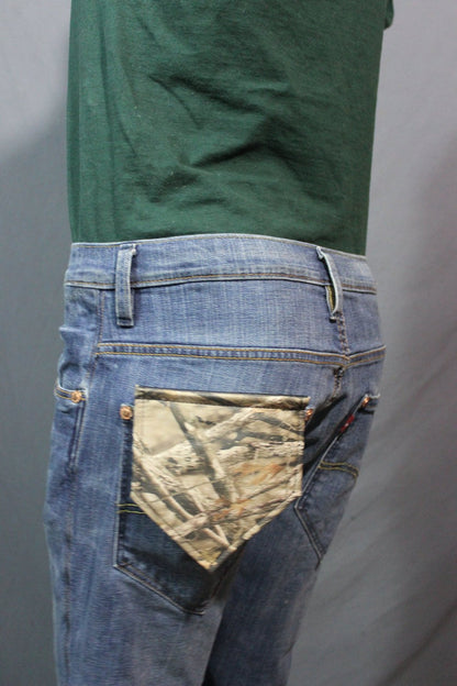 Camo leather pocket flag - Real Tree pattern - view 4