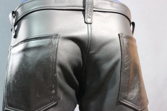 Our Classic Black Leather Pants! - view 2