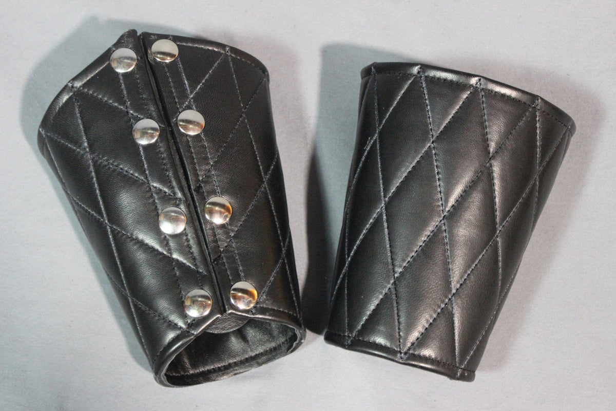 Quilted Wrist Bracer with Wallet Compartment (5") - view 2