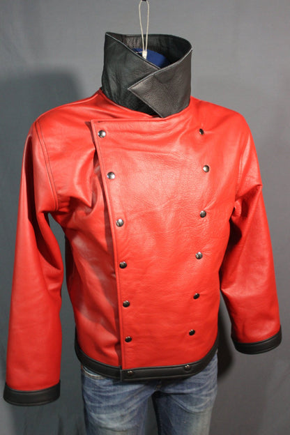 Our Biker Jacket in Billiant Red! - view 3