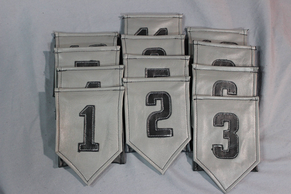 Contestant Numbers Pocket Flags - front view