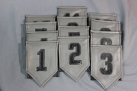 Contestant Numbers Pocket Flags - front view