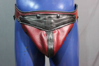 Two Toned Waistband Jock with Interchangeable Codpiece - front view