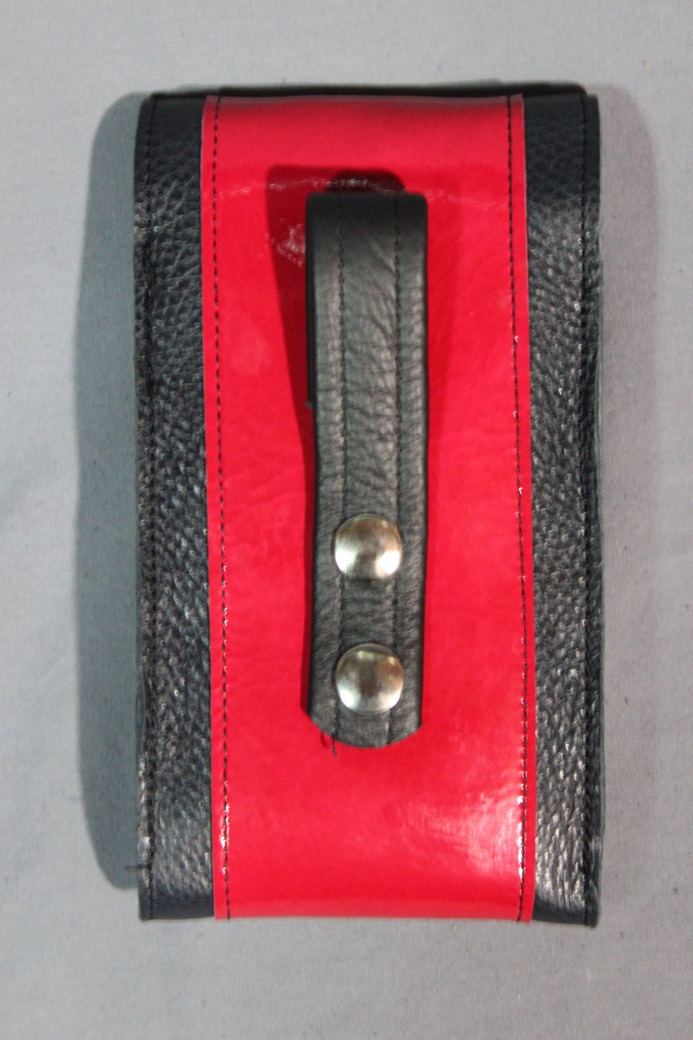 Leather Phone Case with Patent Leather Highlight - view 2