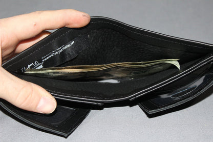 Classic Leather Wallet with Dual ID Flaps - view 9