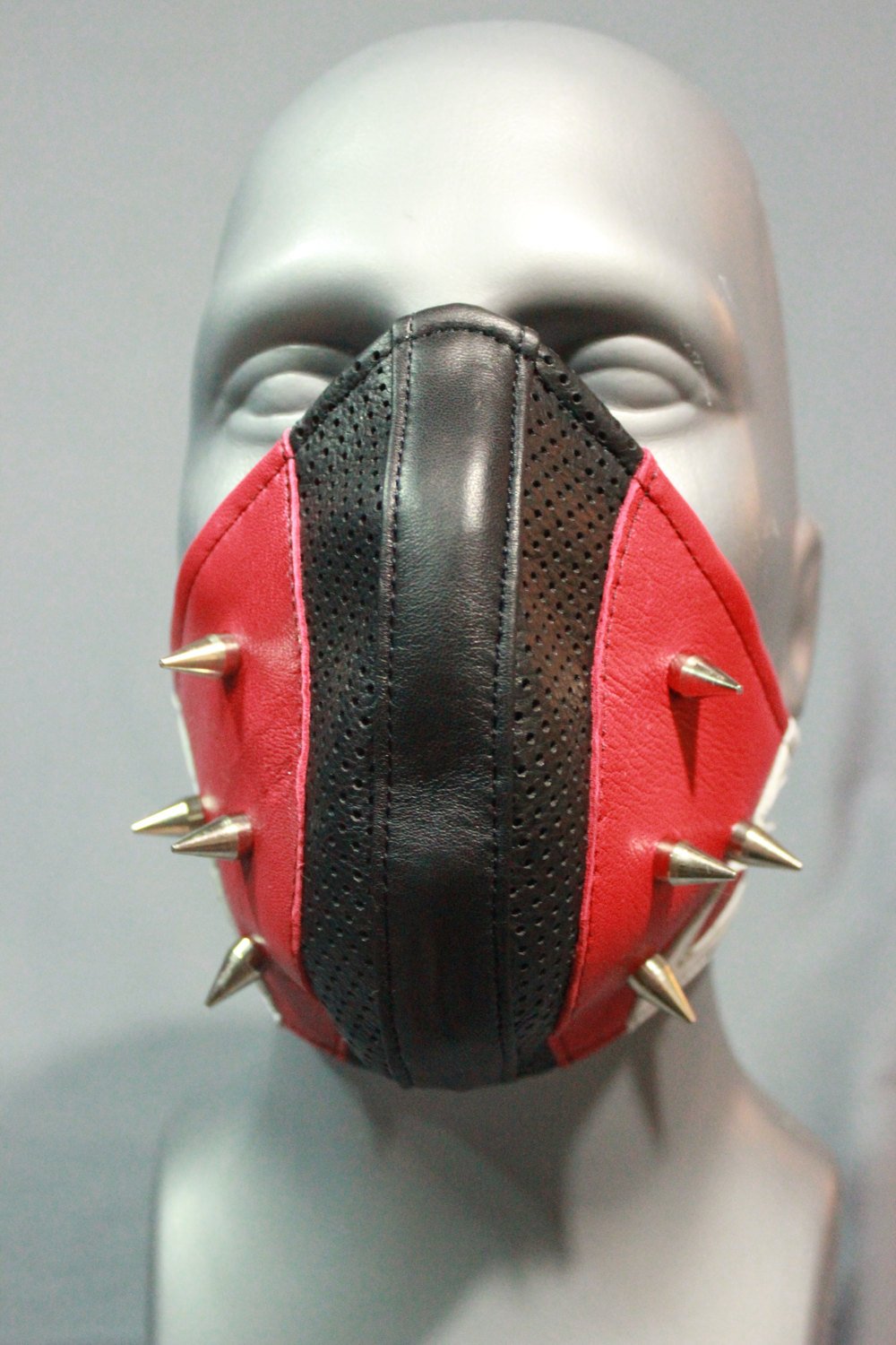 Black and Red Half Face Shield - view 4