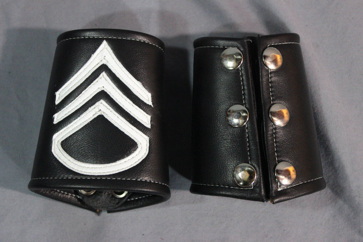 Wrist Bracer with Military Insignia - PAIR of Bracers. - view 3