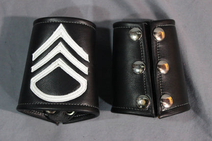 Wrist Bracer with Military Insignia - PAIR of Bracers. - view 3