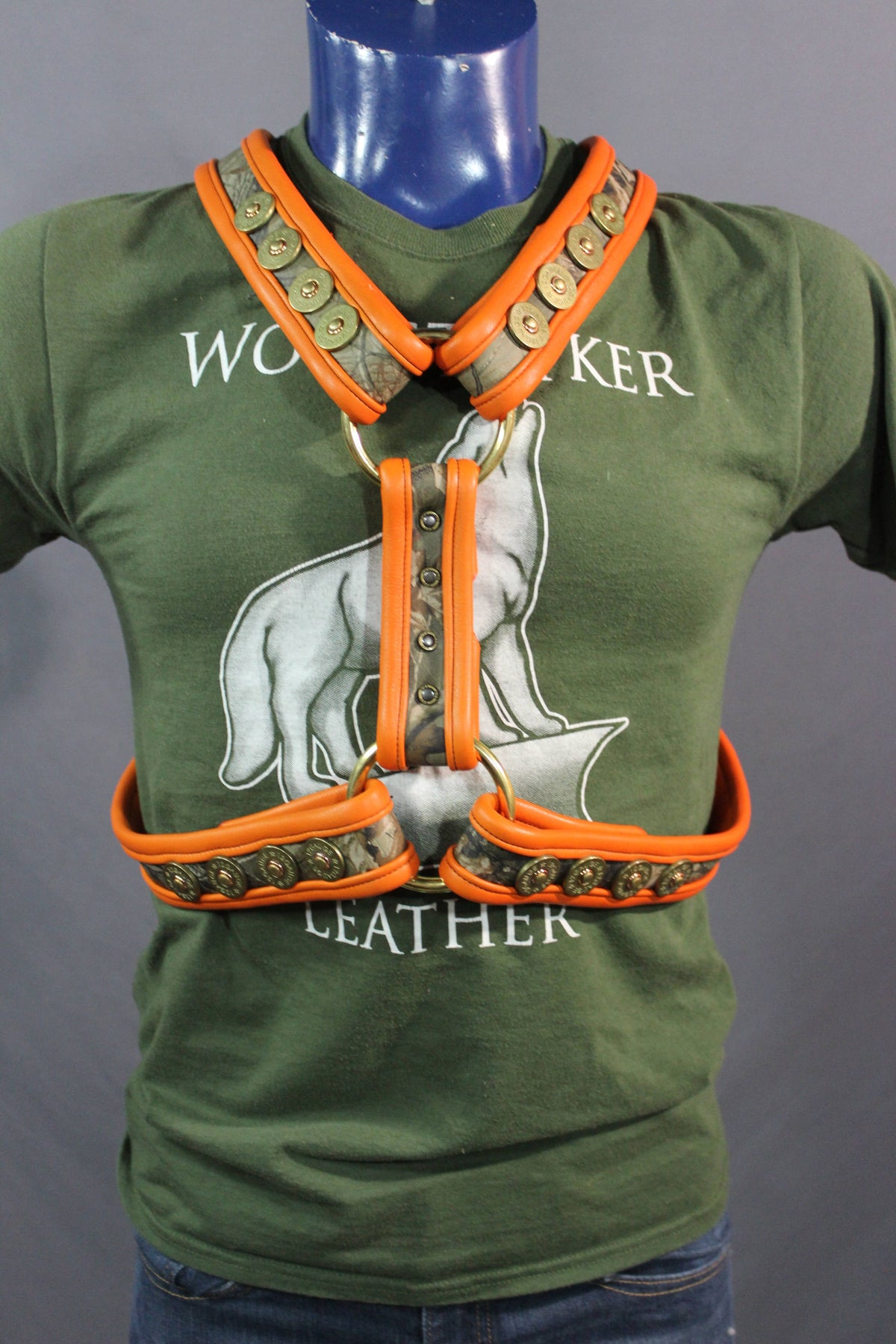 Special Edition - Camo, Hunter Orange, and Solid Brass - front view