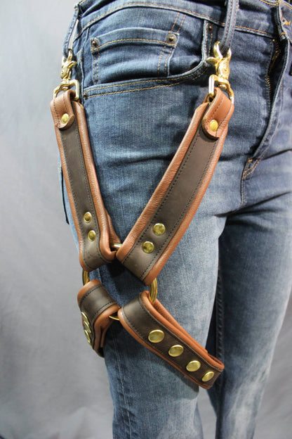Steampunk Leg Harness - front view