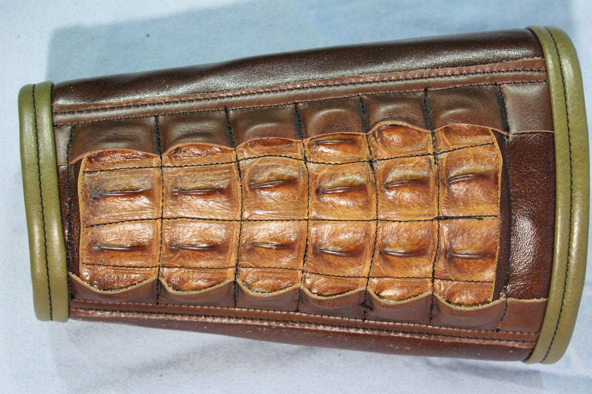 Amazing cognac cuffs - available as wallets! - front view