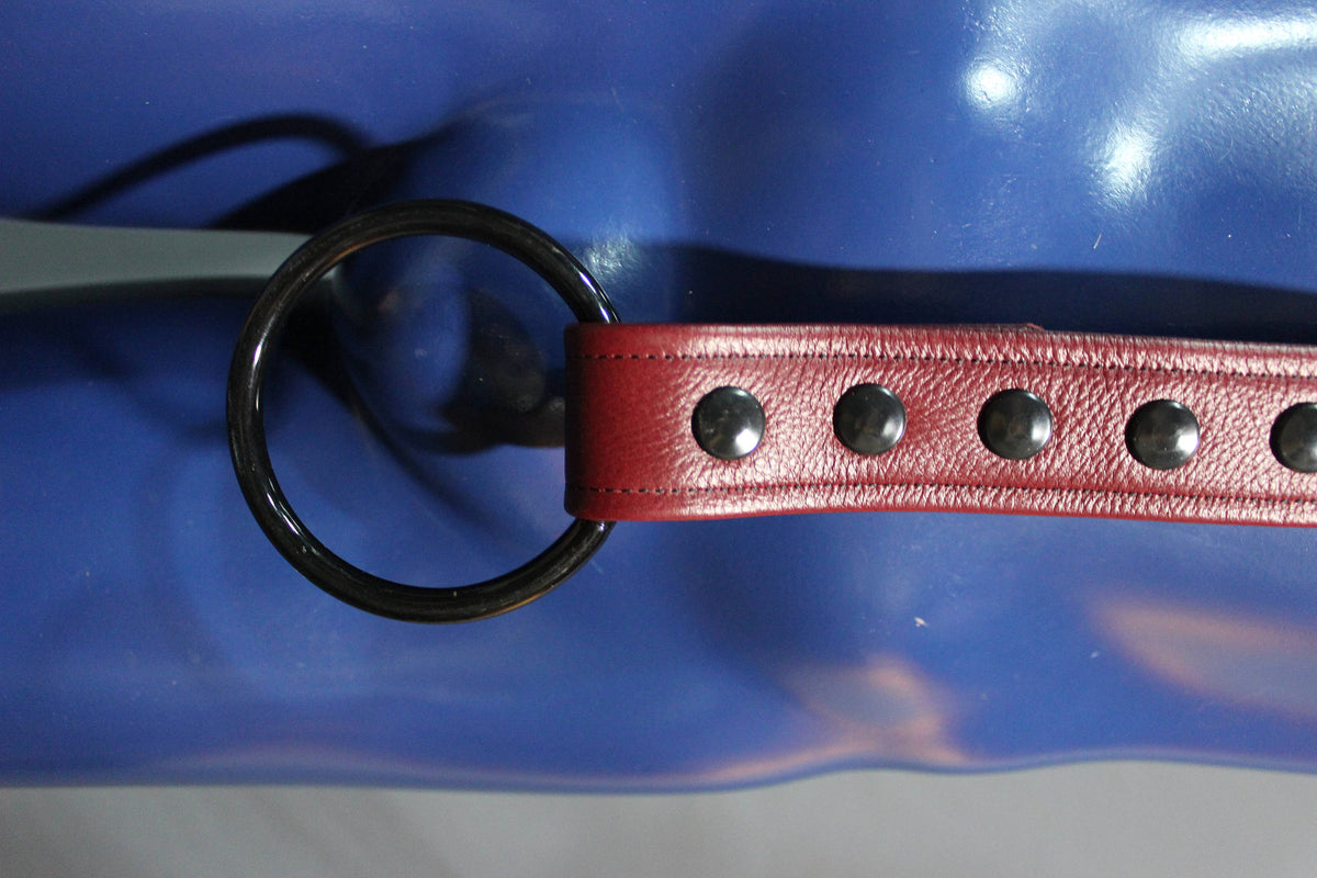 Classic Burgundy Extended X Harness, Soft Leather Strapping - view 4