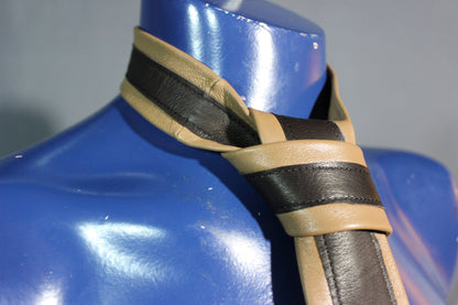 Two Tone Leather Tie - view 2