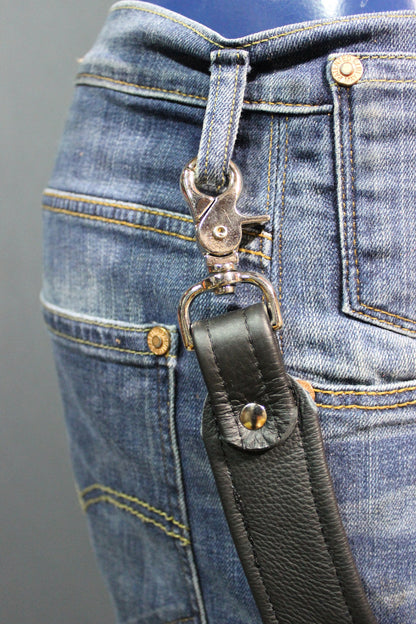 Classic Black Leather Leg Harness - view 4