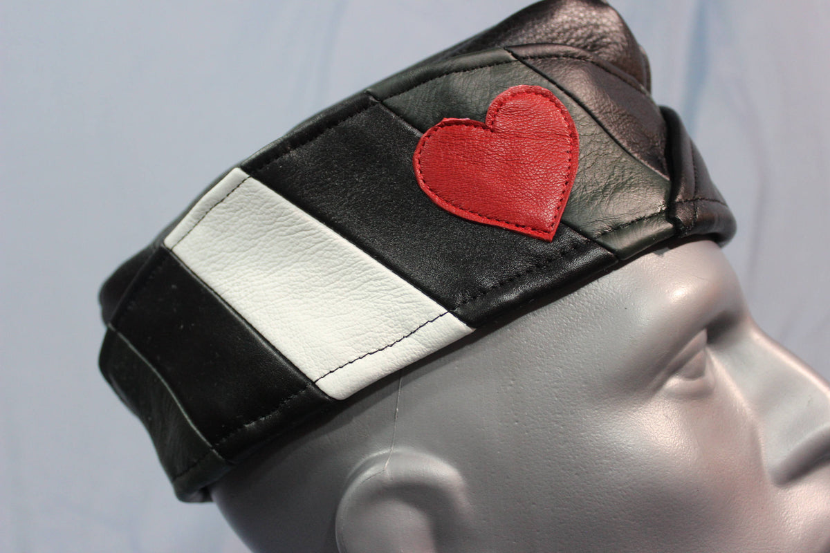 Leather Boy Pride Leather Garrison Cap V2 - front view