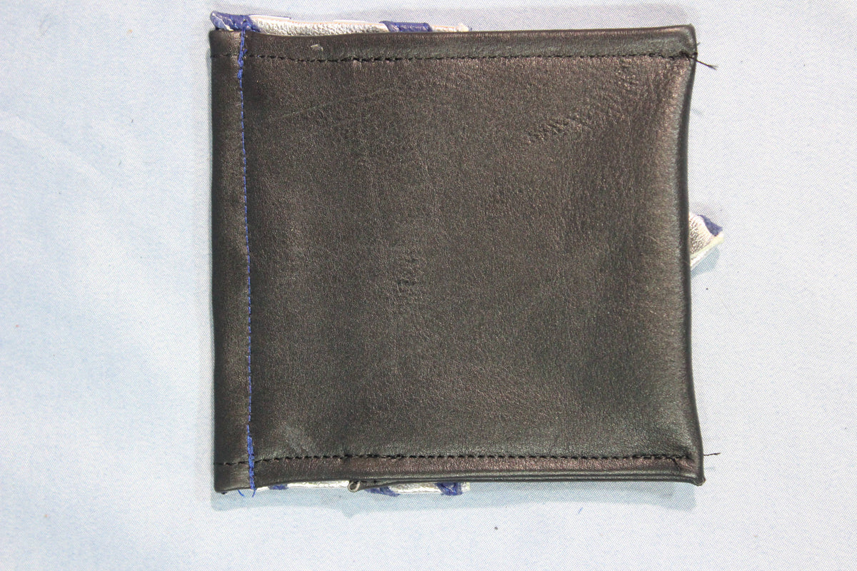Leather Houndstooth Pocket Flag with Metallic highlights - view 3