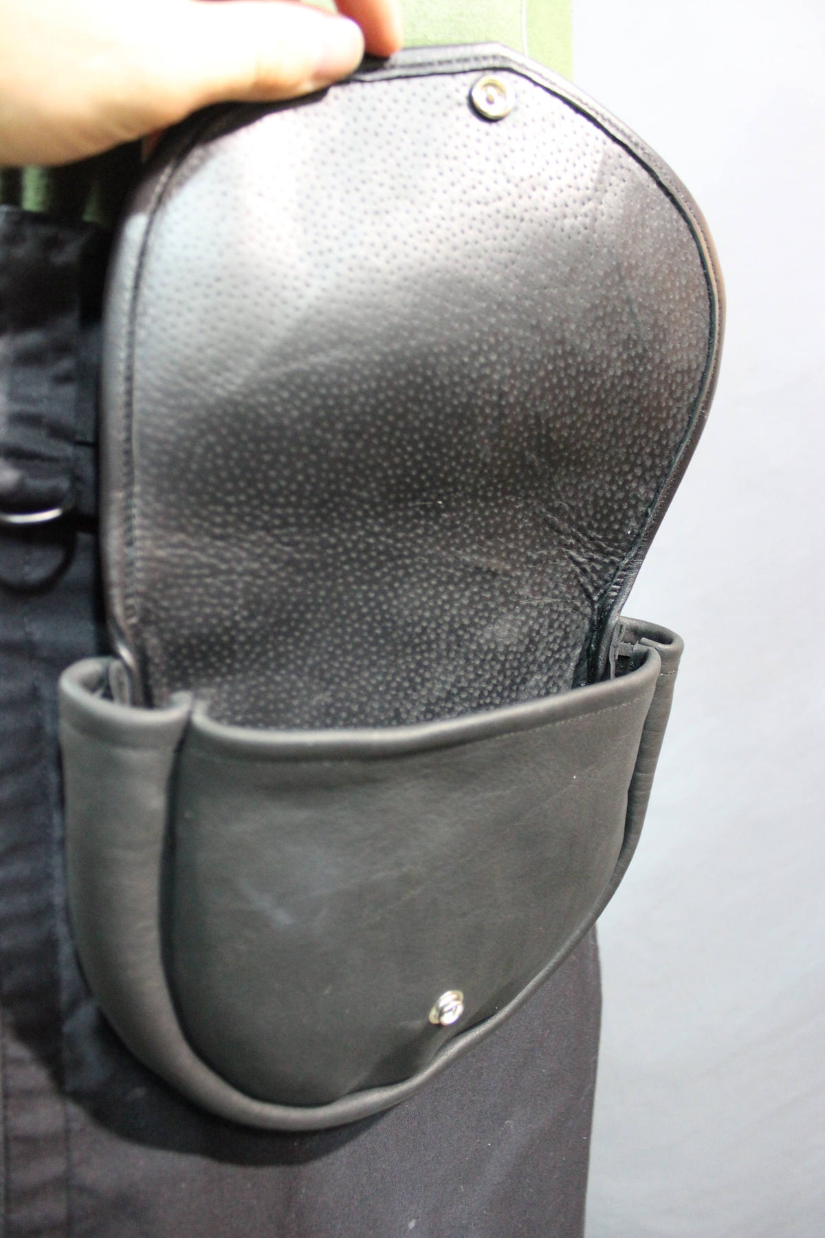Black Leather Sporran - view 4