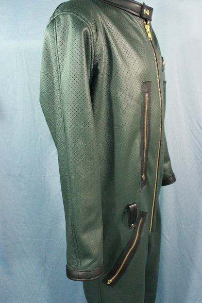 Sir Tom Matt's Collection - Perforated Leather Jumpsuit - view 5