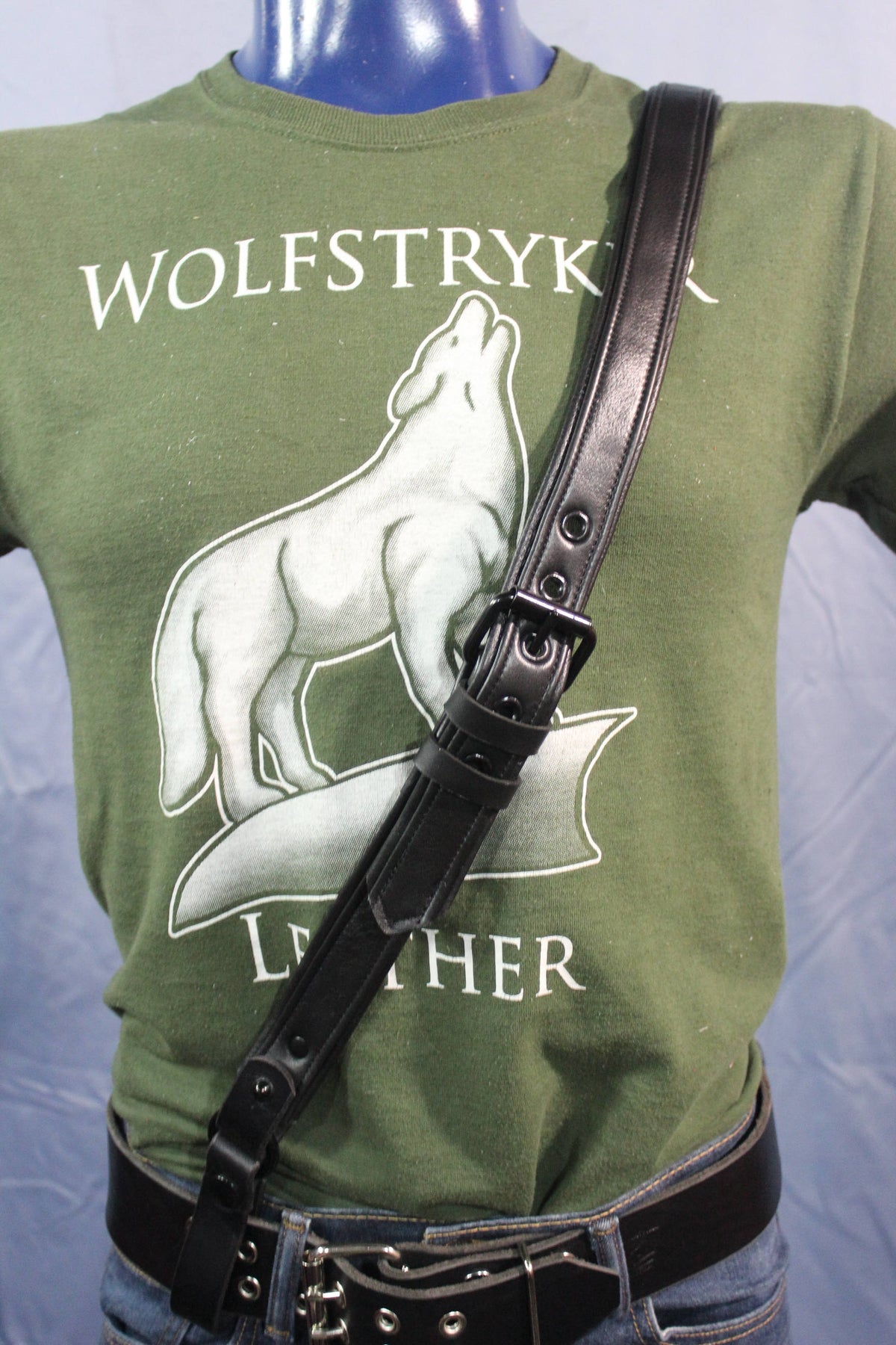 Back to Basics - Soft Black Leather Sam Browne Belt - view 3