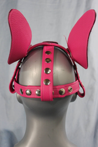 Husky style Pup Hood in Pink with Purple highlights - view 4