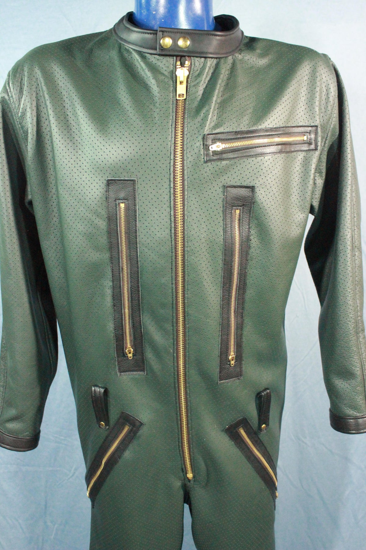 Sir Tom Matt's Collection - Perforated Leather Jumpsuit - view 3
