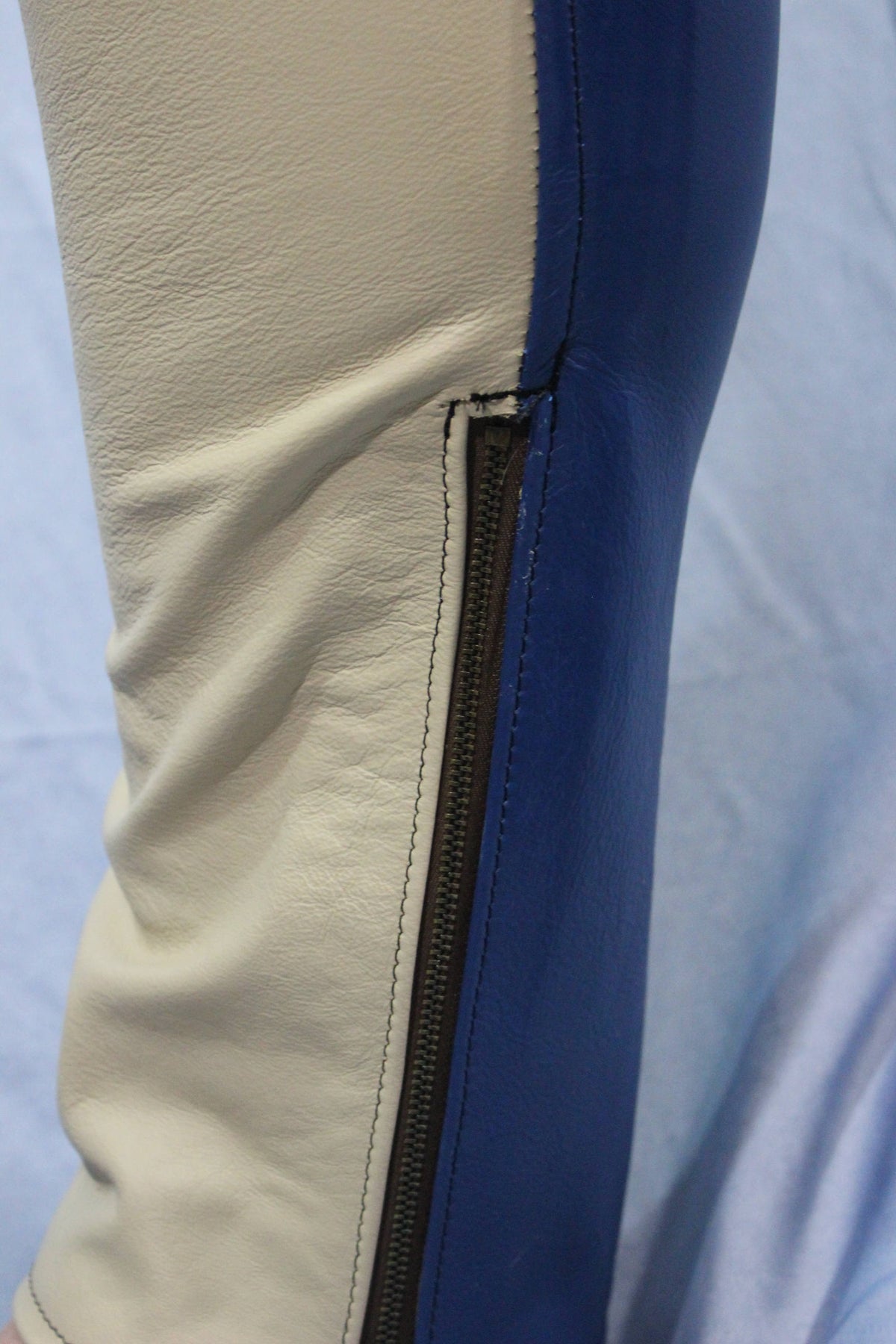 Sir Tom Matt's Collection - Blue and Cream Saddle Pants - view 5