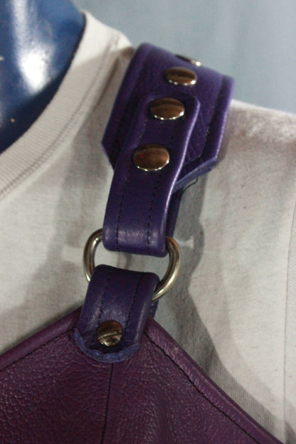 Leather Bra - Purple - view 3