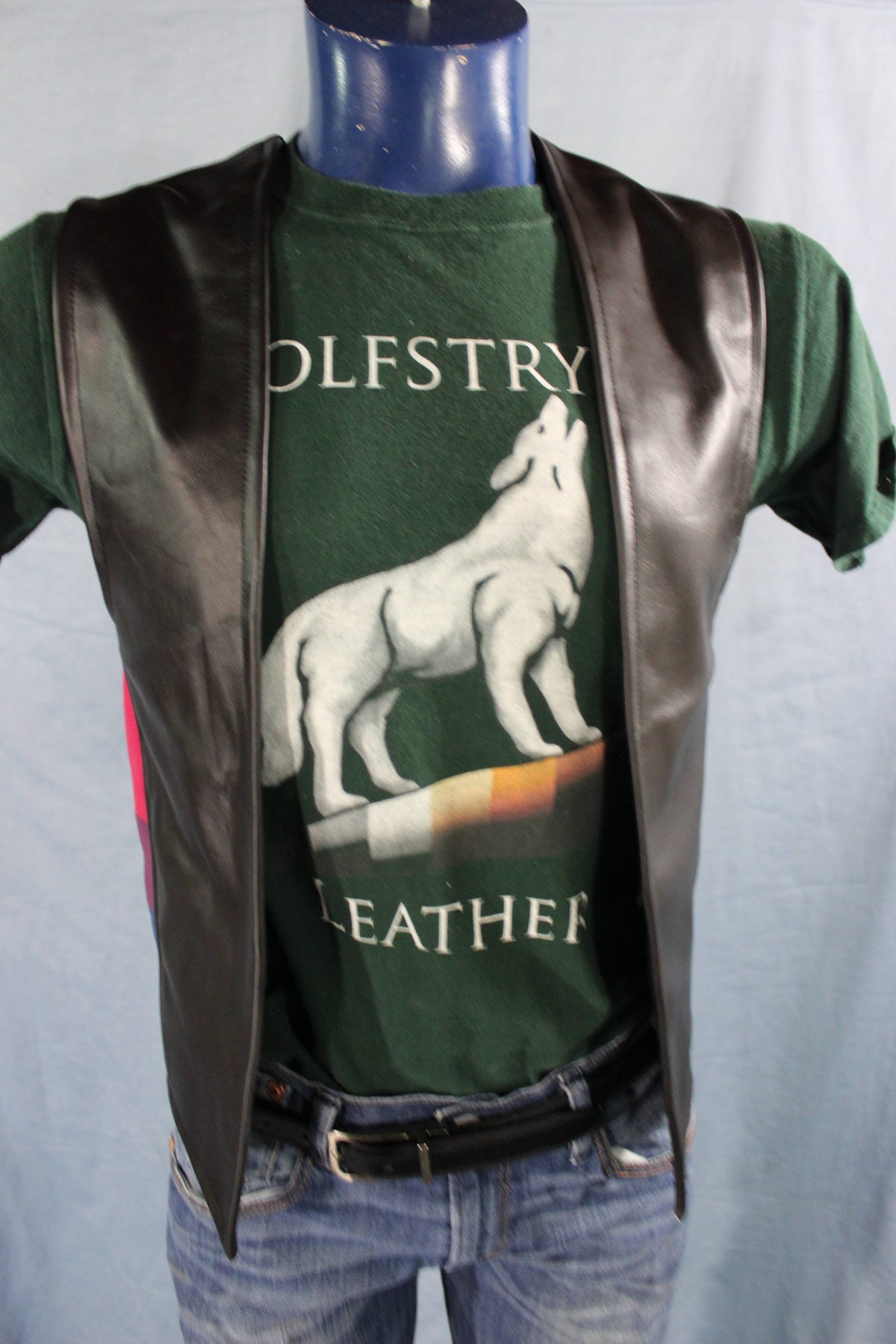 Hand Made Leather\Bi Pride Vest - view 2